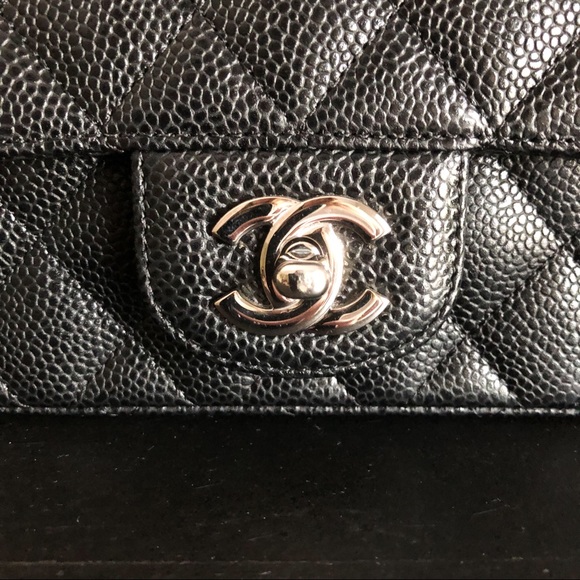 Chanel Black Caviar Square Mini - Picture 3 of 16